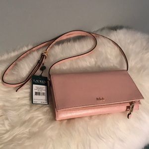 Blush Leather Wallet Purse